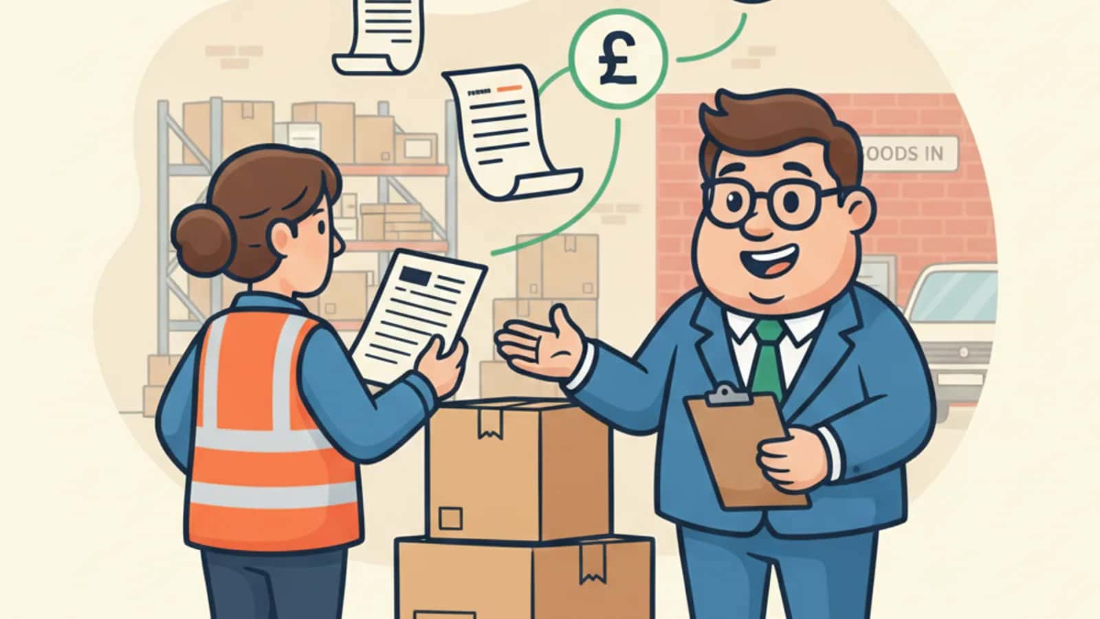 Fred introducing a UK business owner to a panel of invoice finance providers