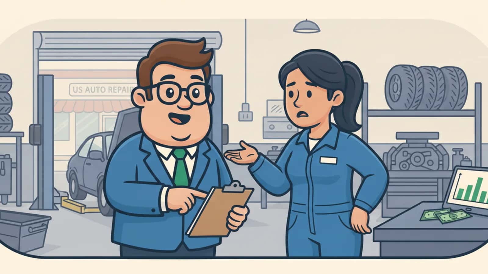 Fred explaining Bad Credit Business Loans Actually Work to a US business owner