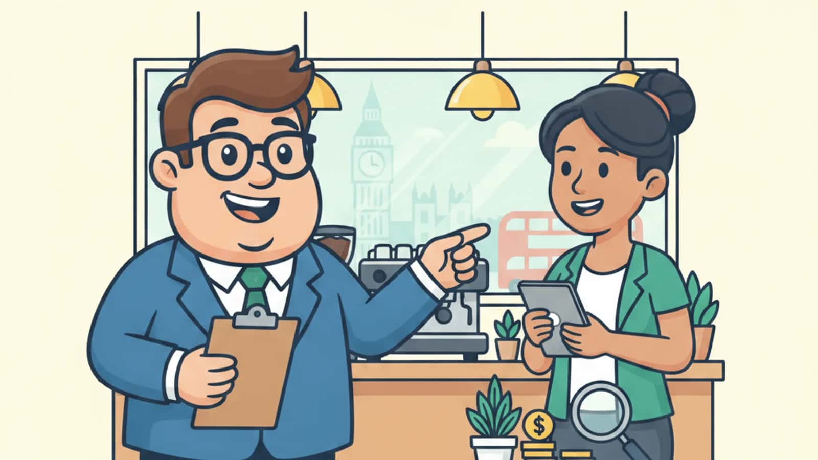 Fred helping a UK business owner compare Business Loans with No Credit Check in June 2026