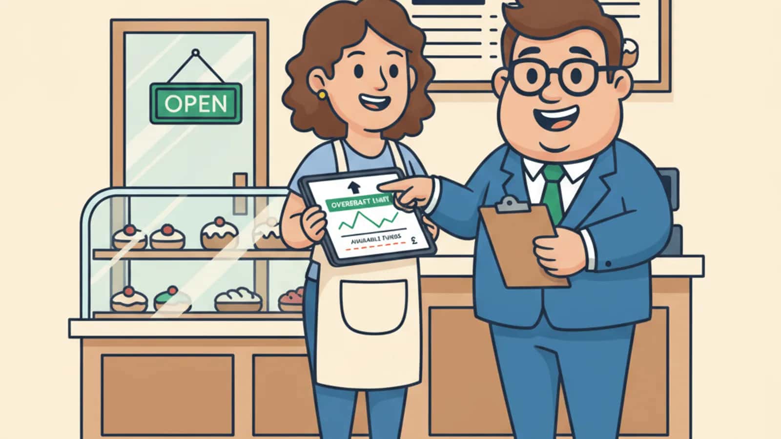 Fred explaining Business Overdraft and How Does It Work to a UK business owner