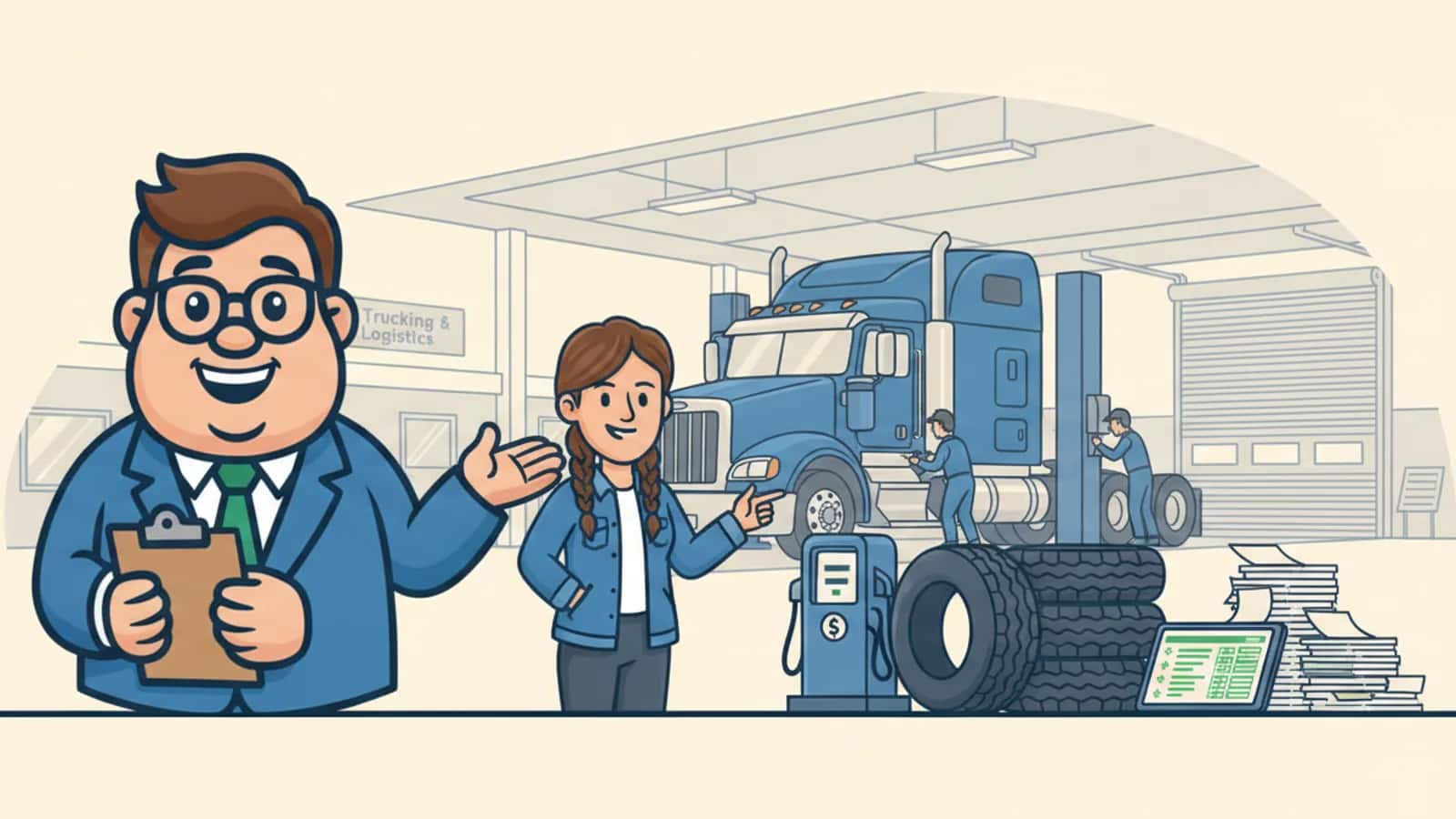 Fred explaining Trucking Business Loan Used For to a US business owner