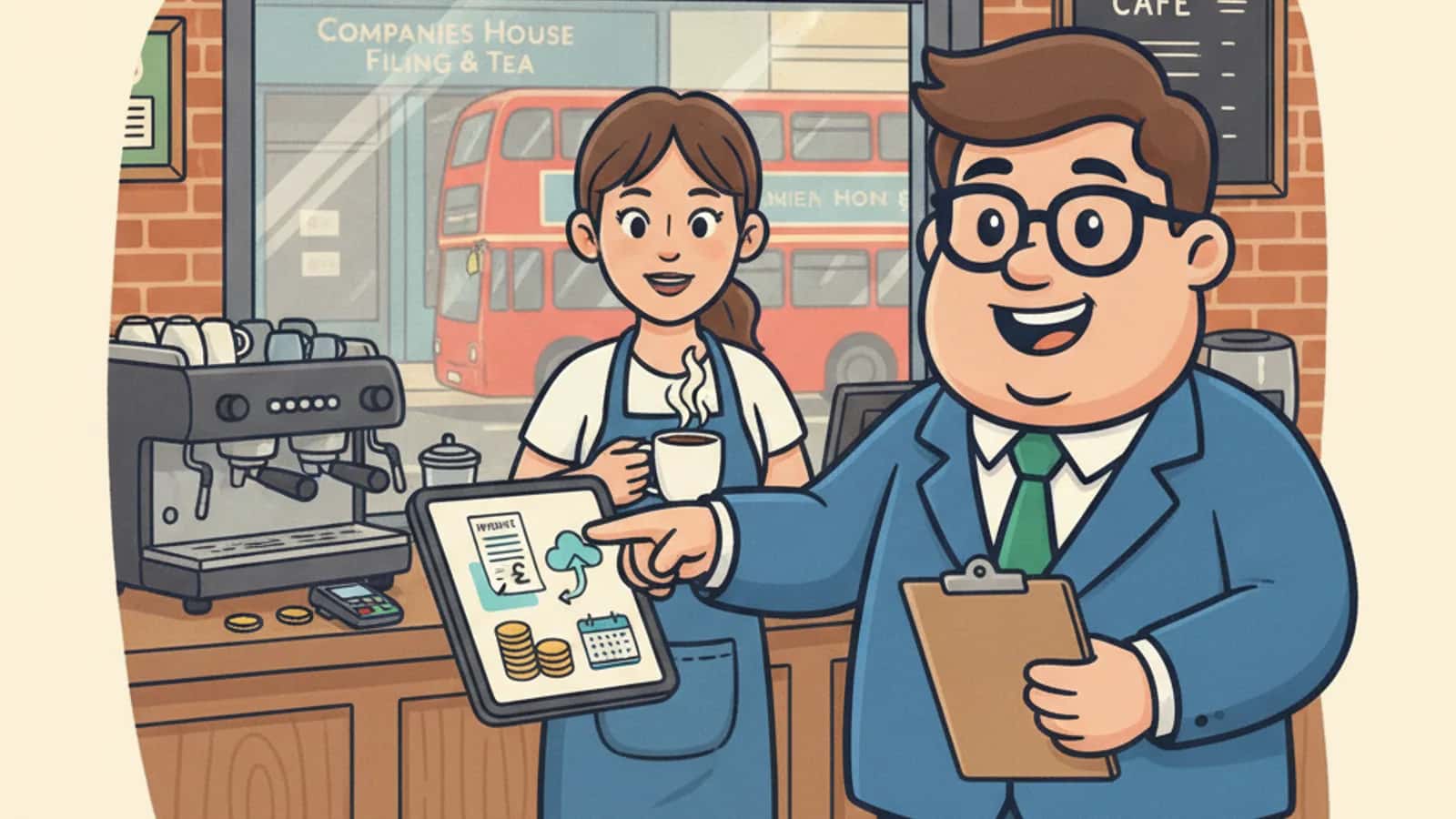 Fred explaining Step-by-Step Process: From Invoice Upload to Settlement to a UK business owner