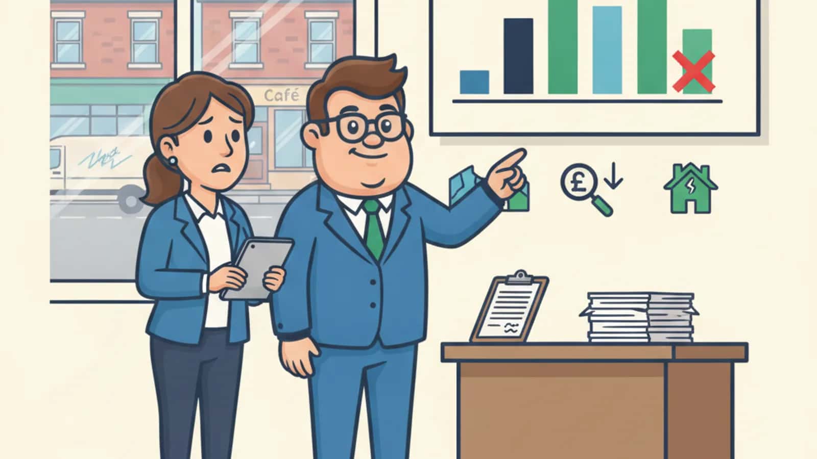 Fred explaining Main Reasons Bridging Loans Get Rejected to a UK business owner