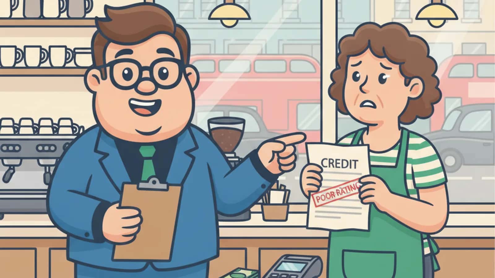 Fred explaining Considered Bad Credit for a Business in the UK to a UK business owner