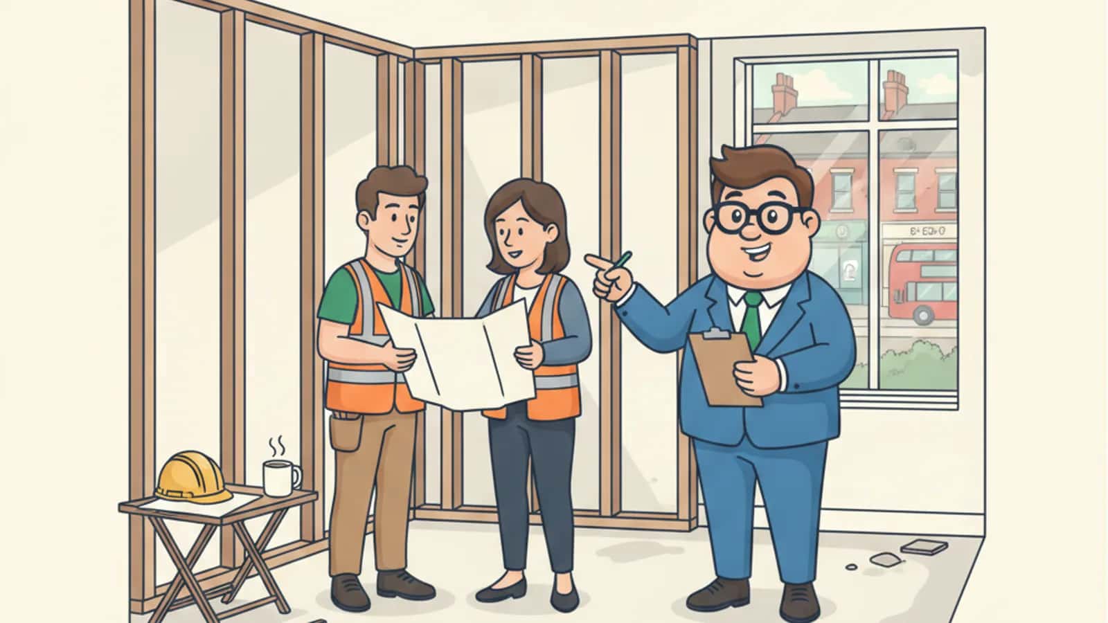 Fred helping a UK business owner compare HMO Development Finance: Funding Conversions and Multi-Let Projects