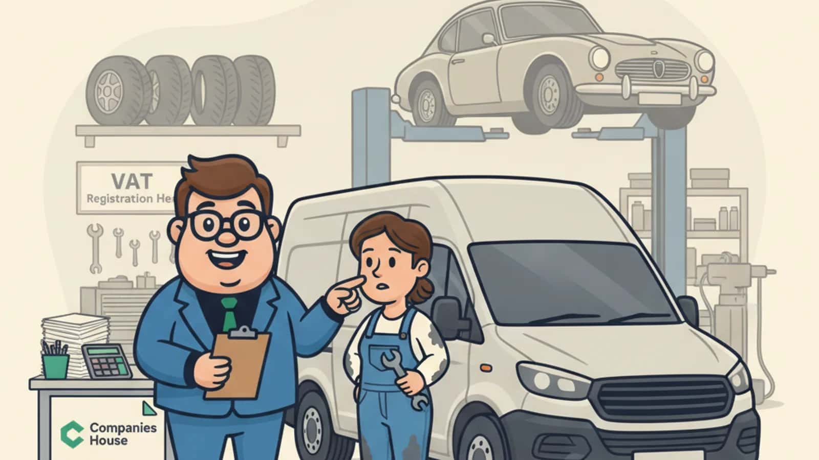 Fred helping a UK business owner compare VAT and Asset Finance: What UK SMEs Need to Know Before Funding Equipment