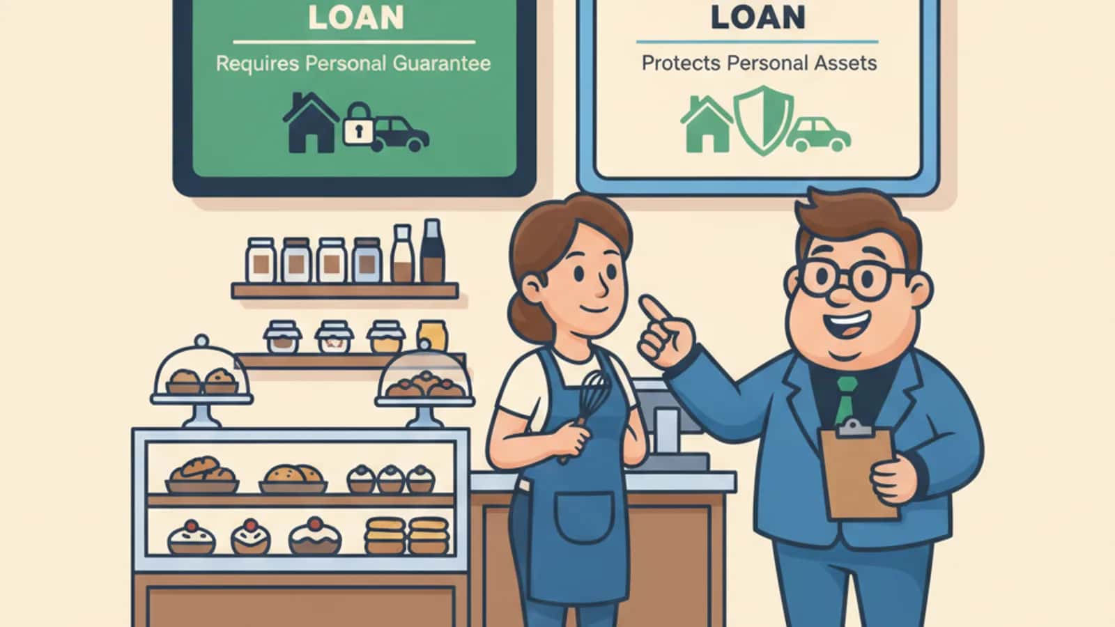Fred explaining No Personal Guarantee Loans Differ From Traditional Business Loans to a UK business owner
