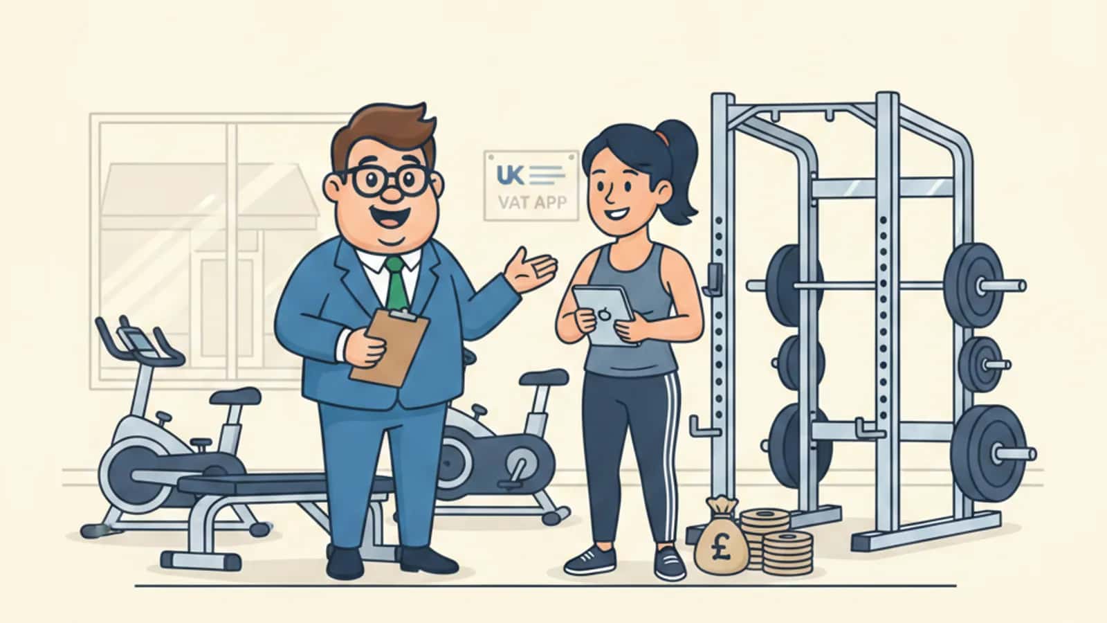 Fred helping a UK business owner compare Gym and Fitness Equipment Finance UK: Leasing Machines, Rigs and Studio Fit-Outs