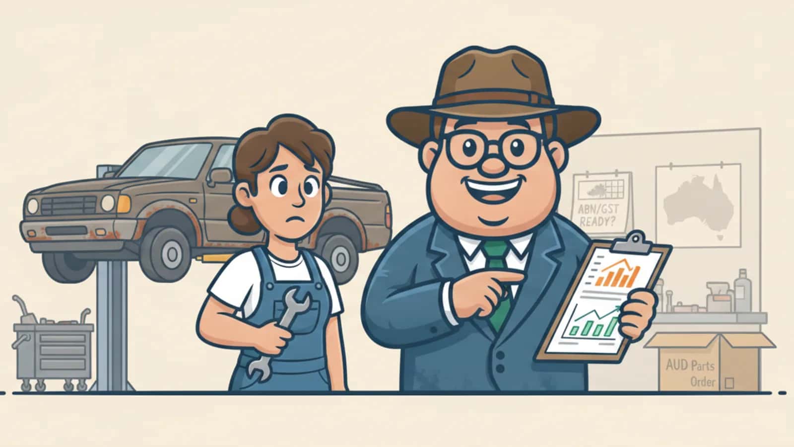 Fred explaining How Much Harder Is It to Get a Business Loan With a Low Credit Score to a Australian business owner
