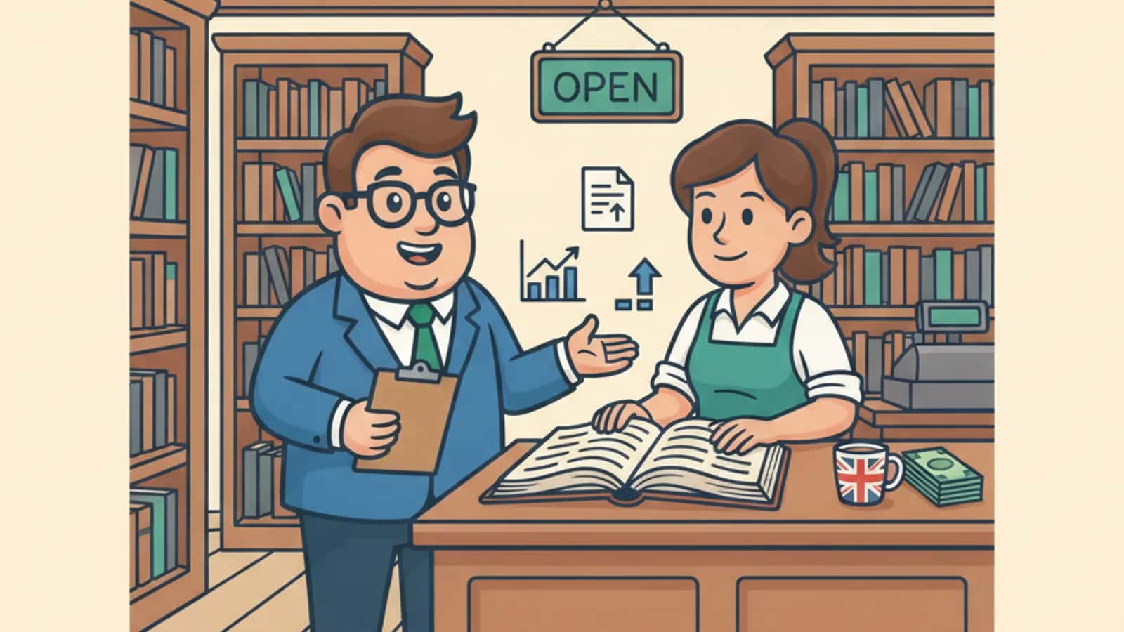Fred explaining What Exactly Are Arrangement Fees in Banking to a UK business owner