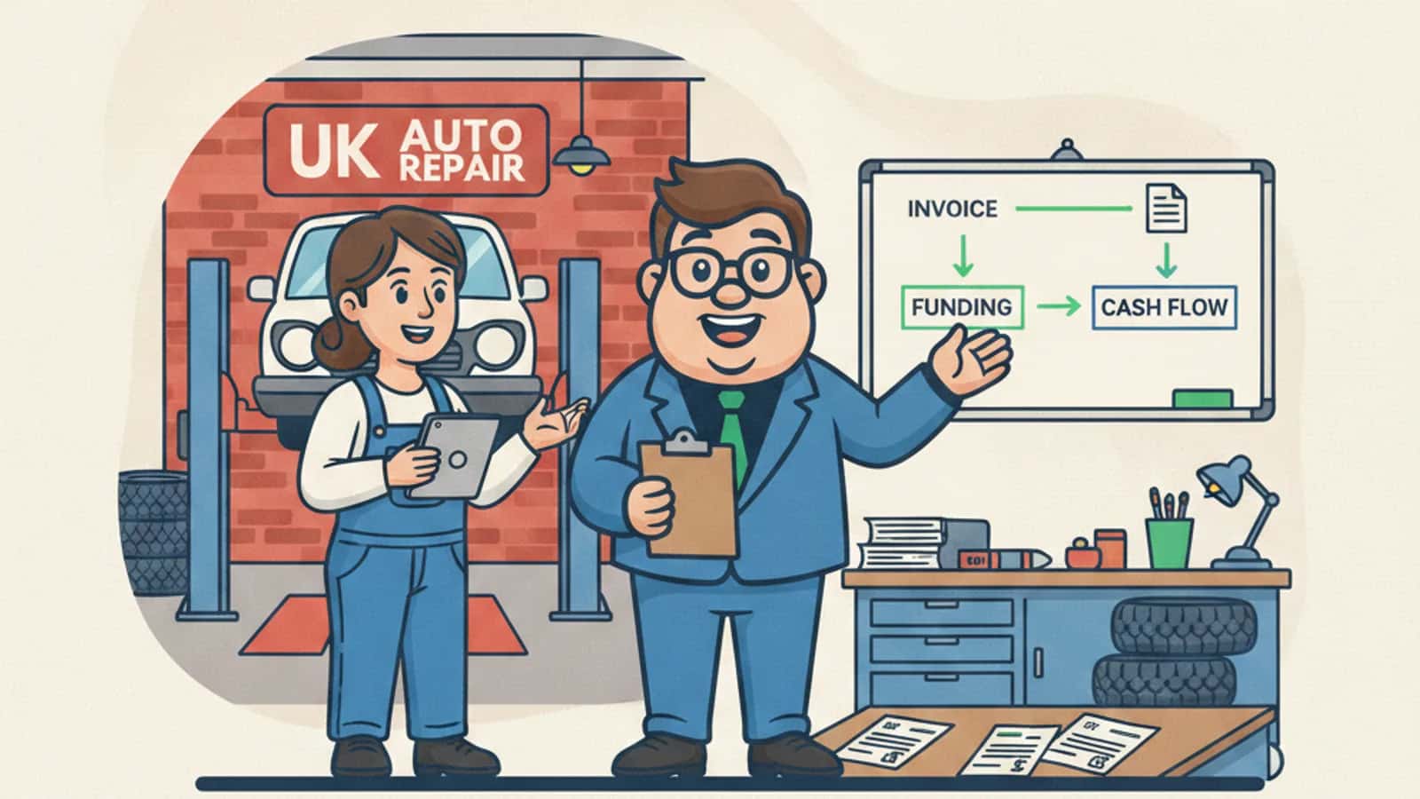 Fred explaining Invoice Financing and How Does It Help Small Businesses to a UK business owner