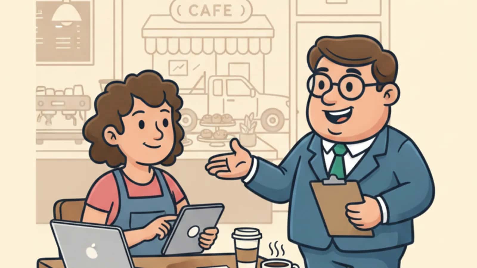 Fred explaining New Lending Rules for Australian SMEs in 2026 to a Australian business owner