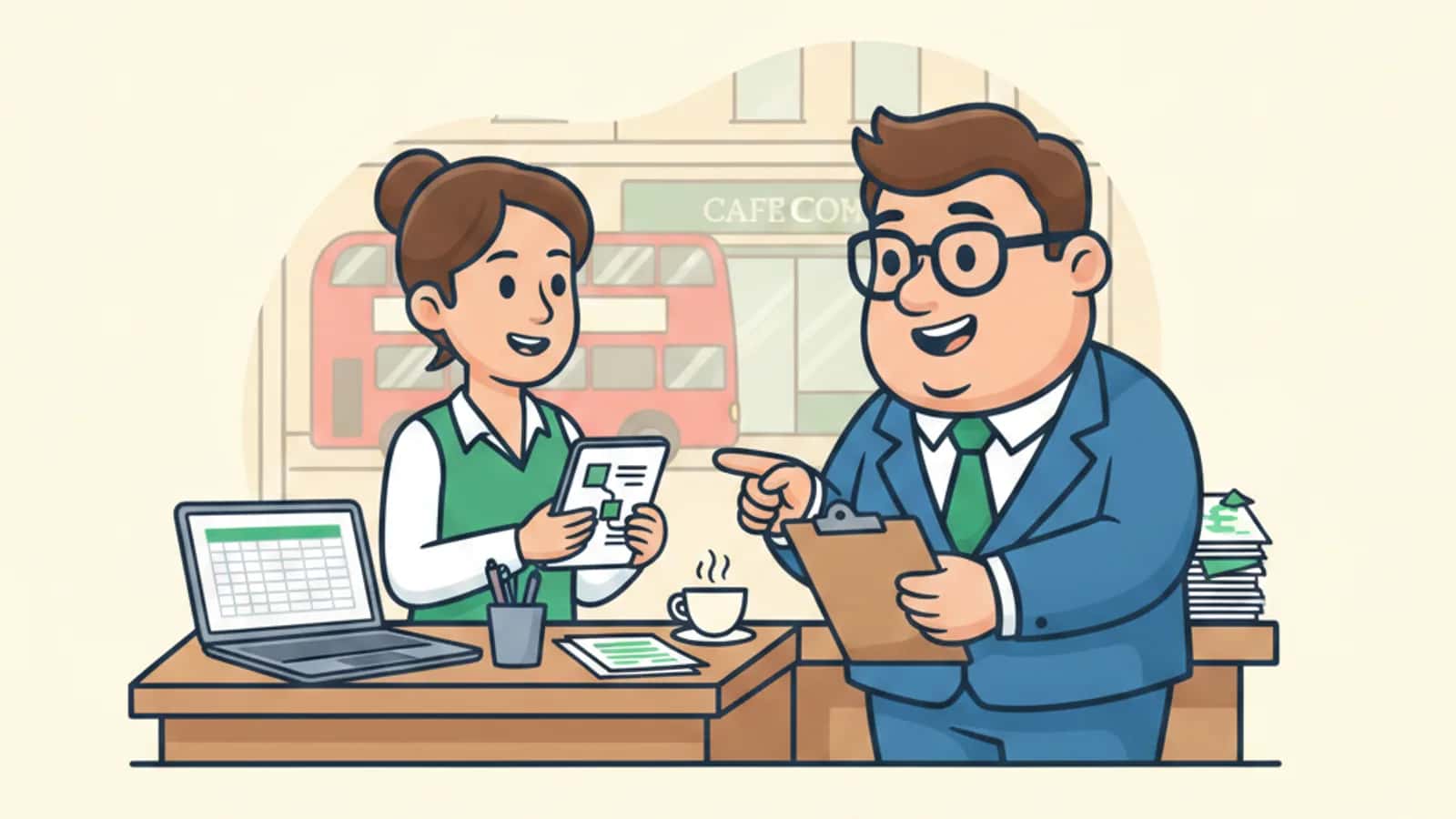 Fred explaining How Long Does It Take to Get Approved for a Business Credit Card in the UK to a UK business owner