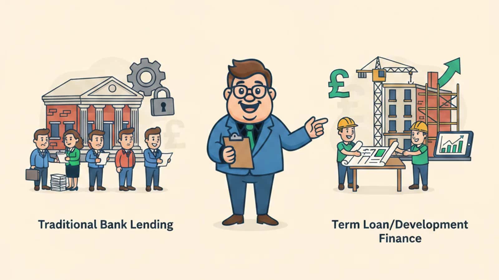 Fred explaining How Is a Term Loan Different from Traditional Bank Lending to a UK business owner