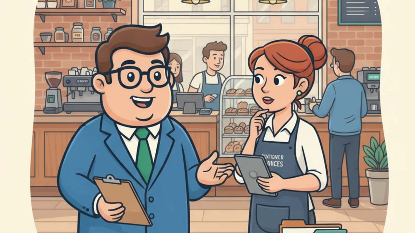 Fred explaining Does Invoice Financing Hurt Your Business Reputation With Customers to a UK business owner