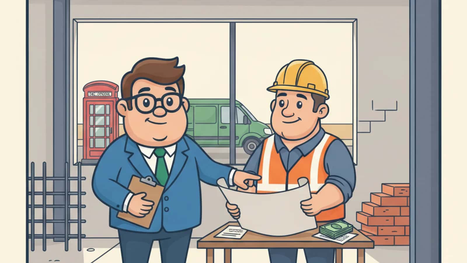 Fred explaining Rescue Financing for Stalled Construction Projects to a UK business owner