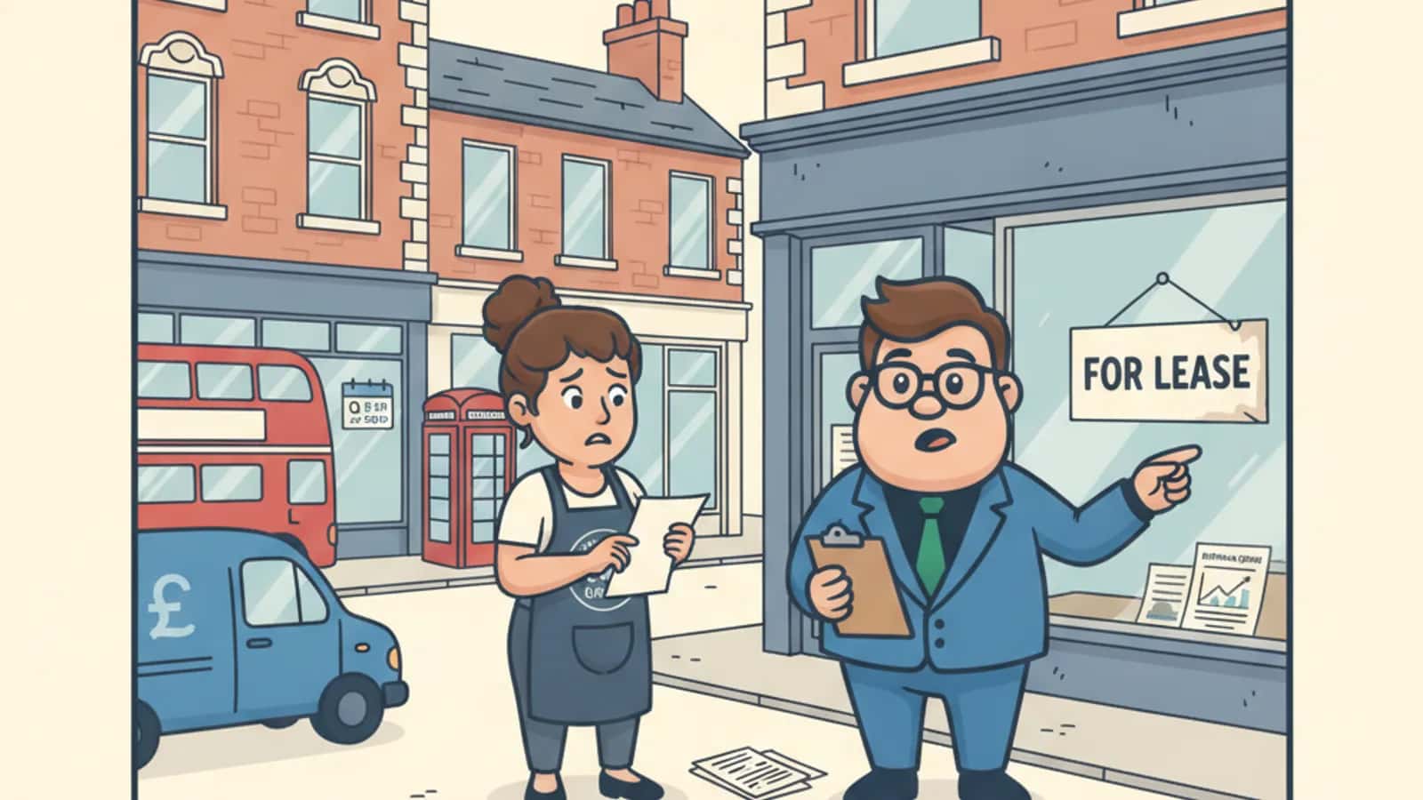 Fred helping a UK business owner compare UK Commercial Real Estate Slump Sparks Refinancing Price War in Q2 2026