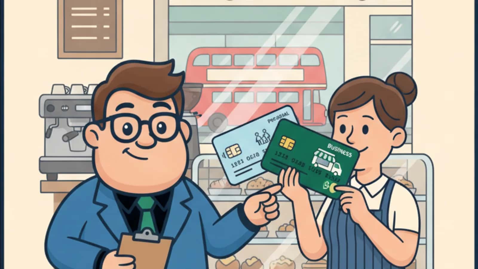 Fred explaining What Makes a Business Credit Card Different from a Personal One to a UK business owner