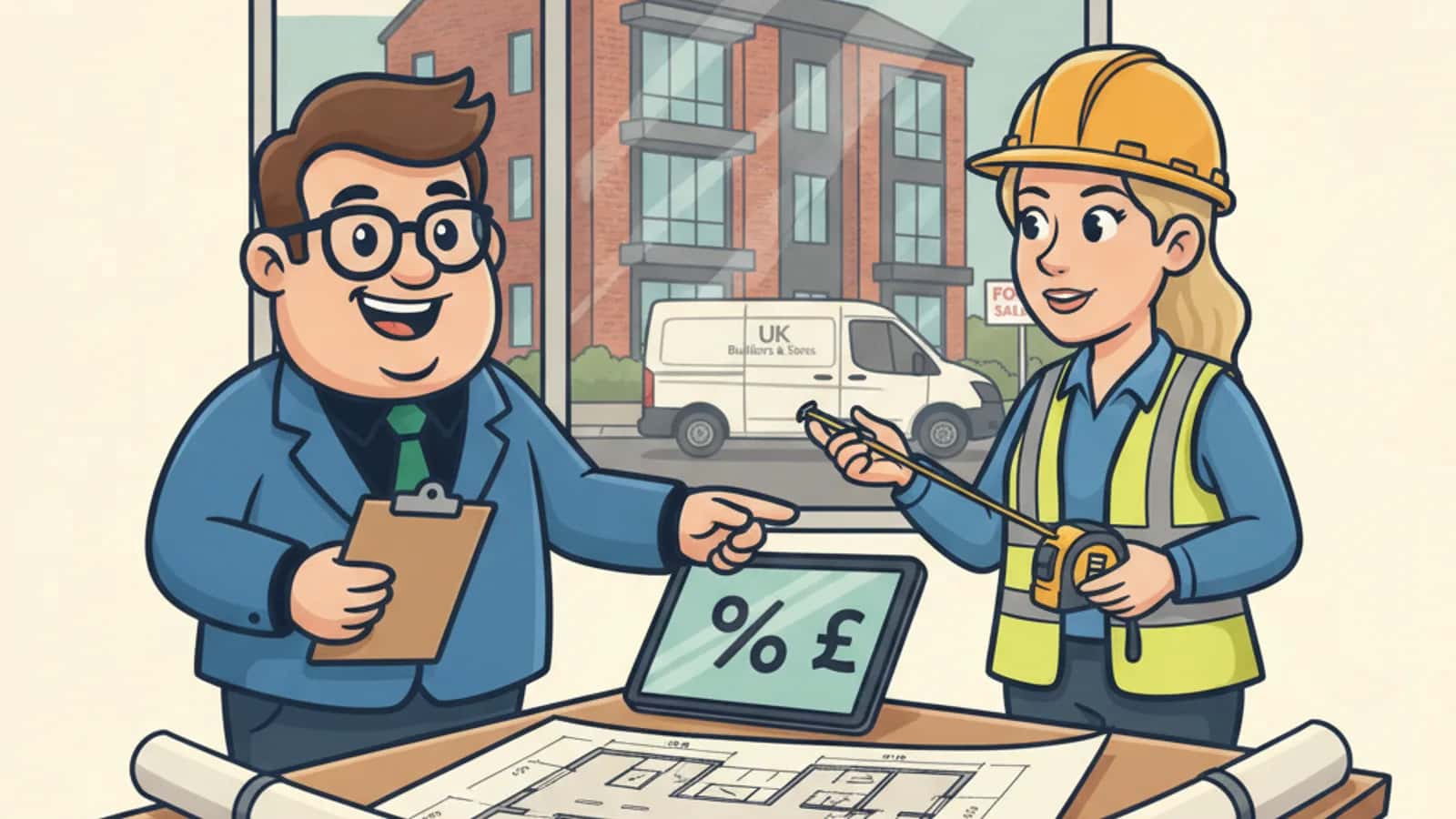 Fred explaining Development Exit Finance and How Does It Work to a UK business owner