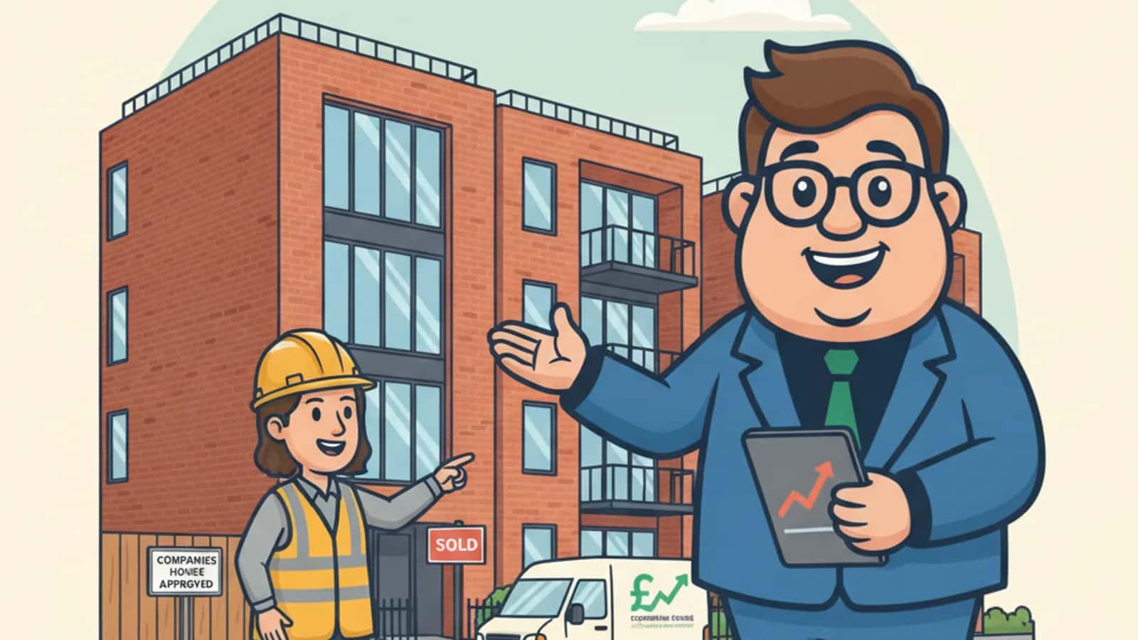 Fred helping a UK business owner compare Development Exit Finance: Refinancing a Finished Project Before Sale