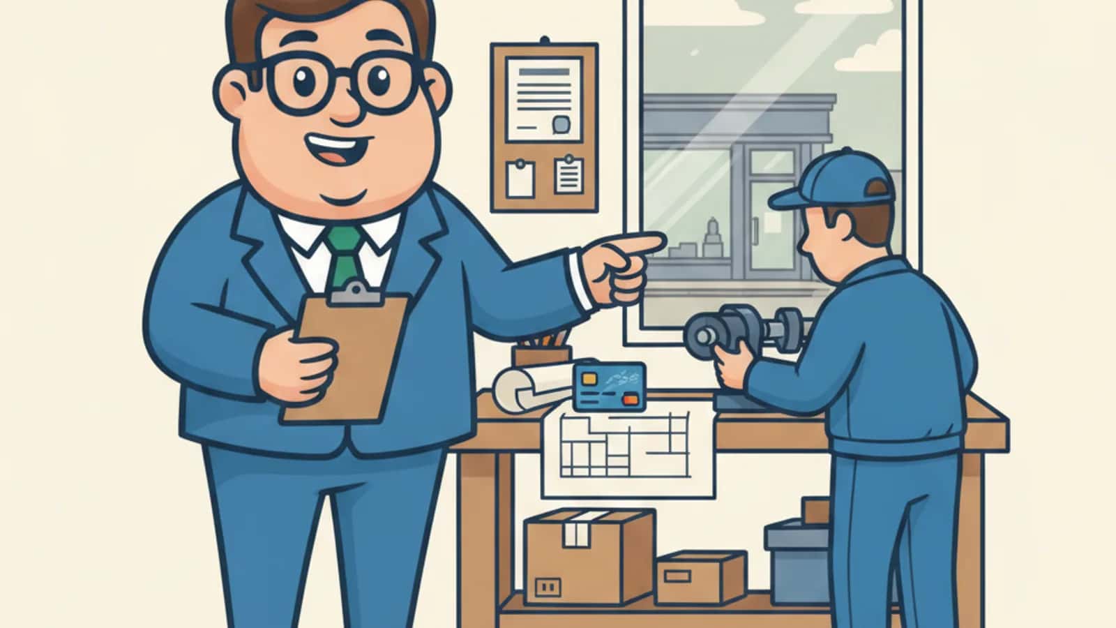 Fred explaining Personal Guarantee on a Business Credit Card to a UK business owner