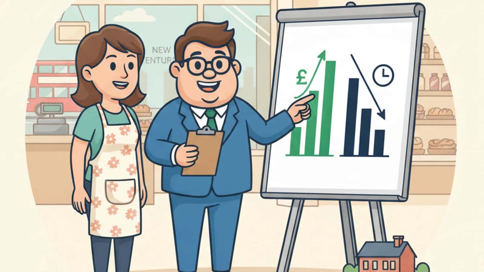 Fred explaining How Much Can I Borrow with a Bridging Loan to a UK business owner