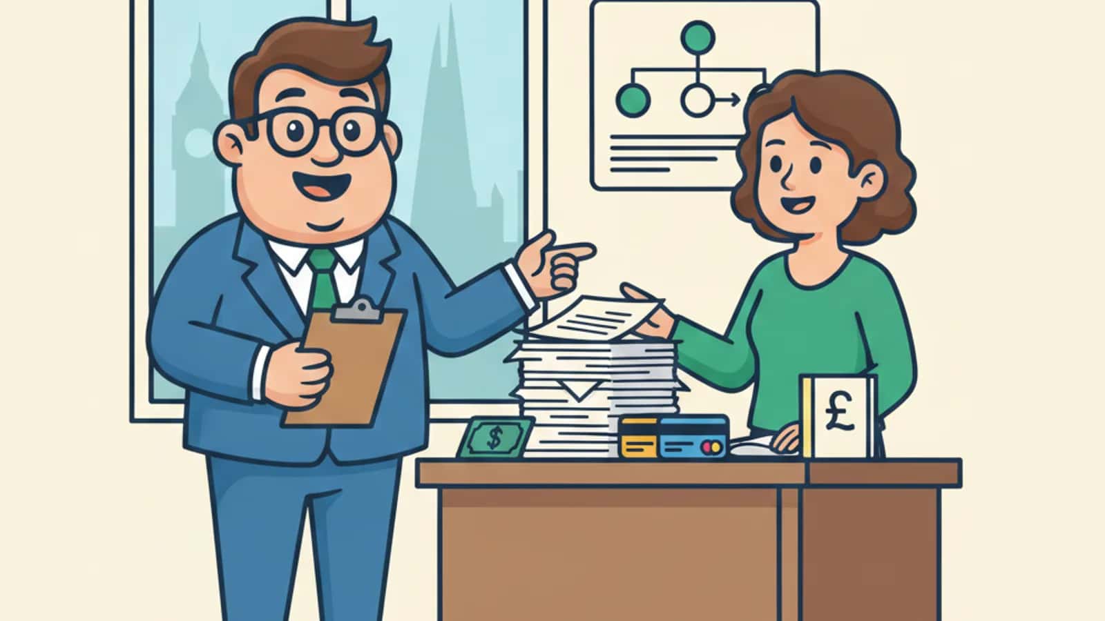 Fred explaining Business Debt Consolidation Loan to a UK business owner