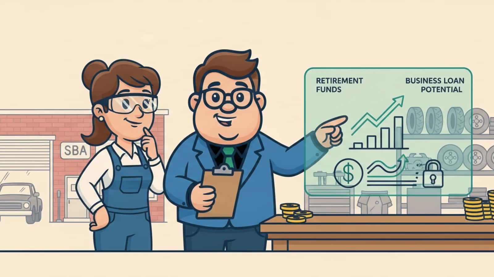 Fred explaining How Much Can You Actually Borrow From Your Retirement Account to a US business owner