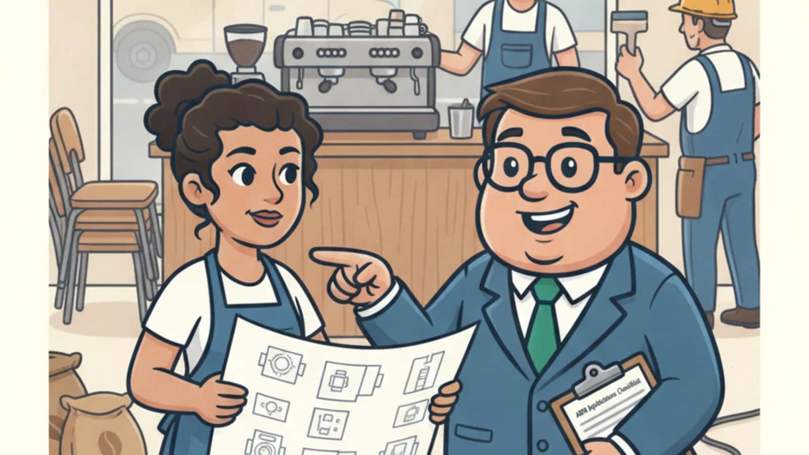 Fred helping a Australian business owner compare Cafe and Restaurant Business Loans Australia: Funding Fit-Outs