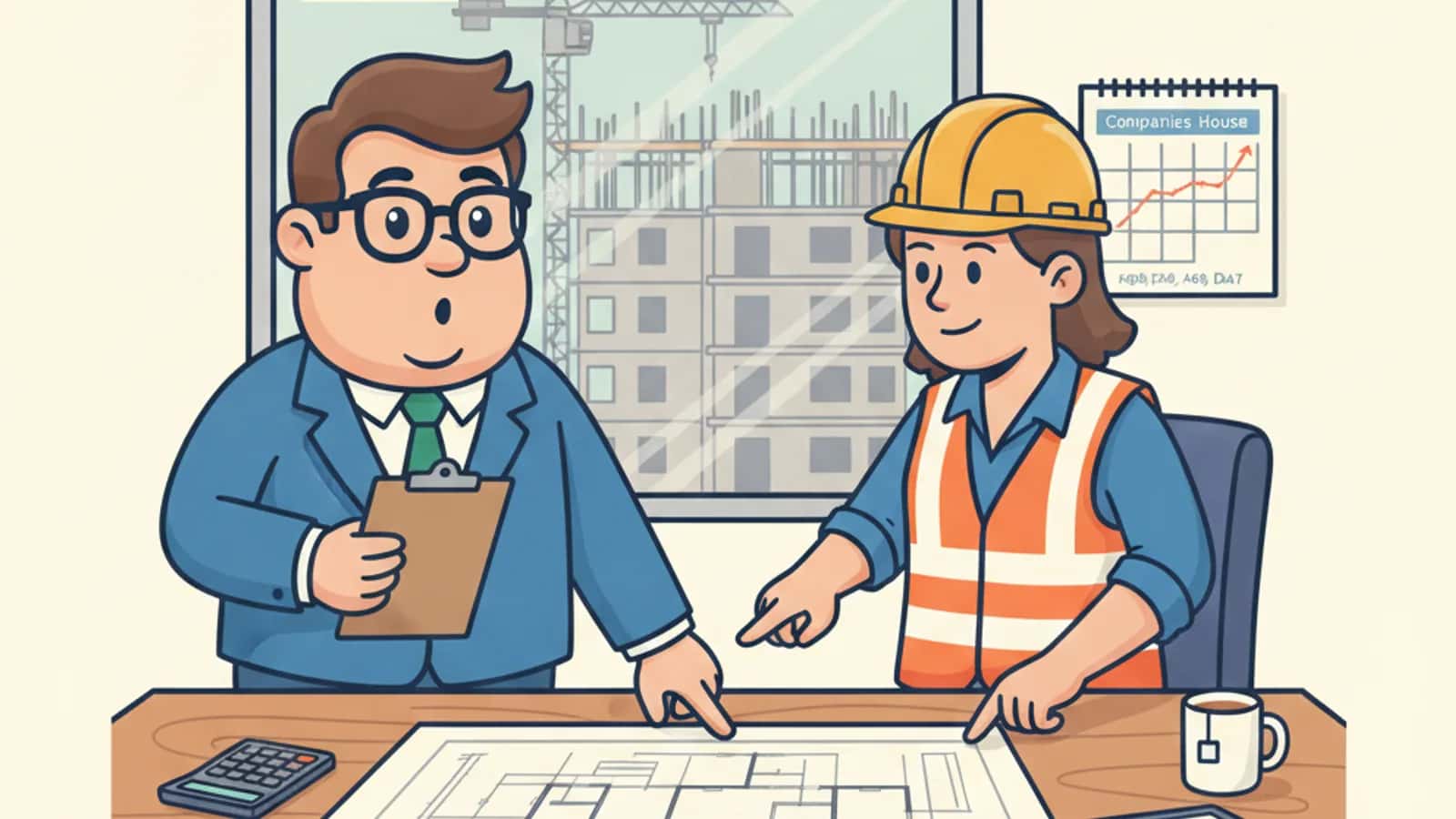 Fred helping a UK business owner compare LTV and GDV Explained: The Numbers Development Lenders Care About