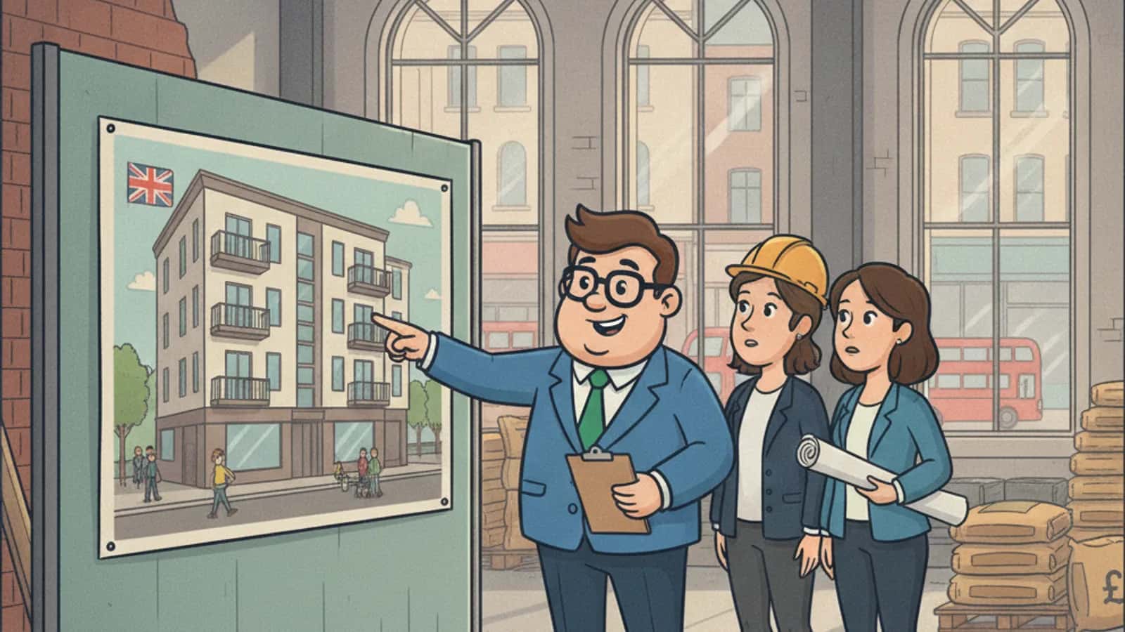 Fred explaining How Much Does It Cost to Convert an Office Building to Apartments to a UK business owner