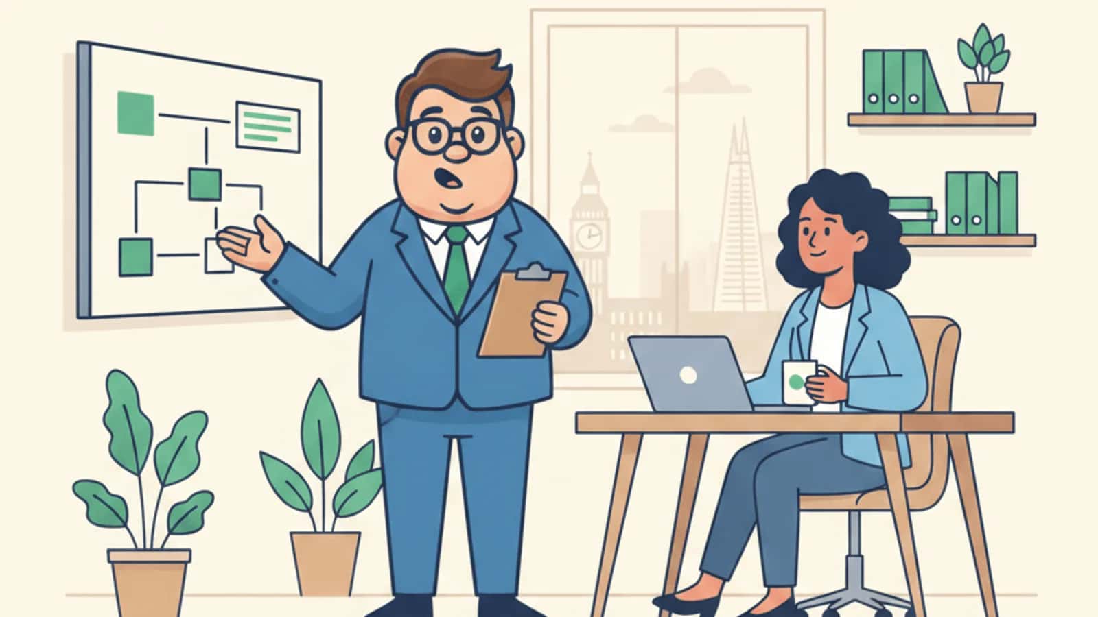 Fred helping a UK business owner compare Business Loan for Startups: The Complete UK Guide for 2026