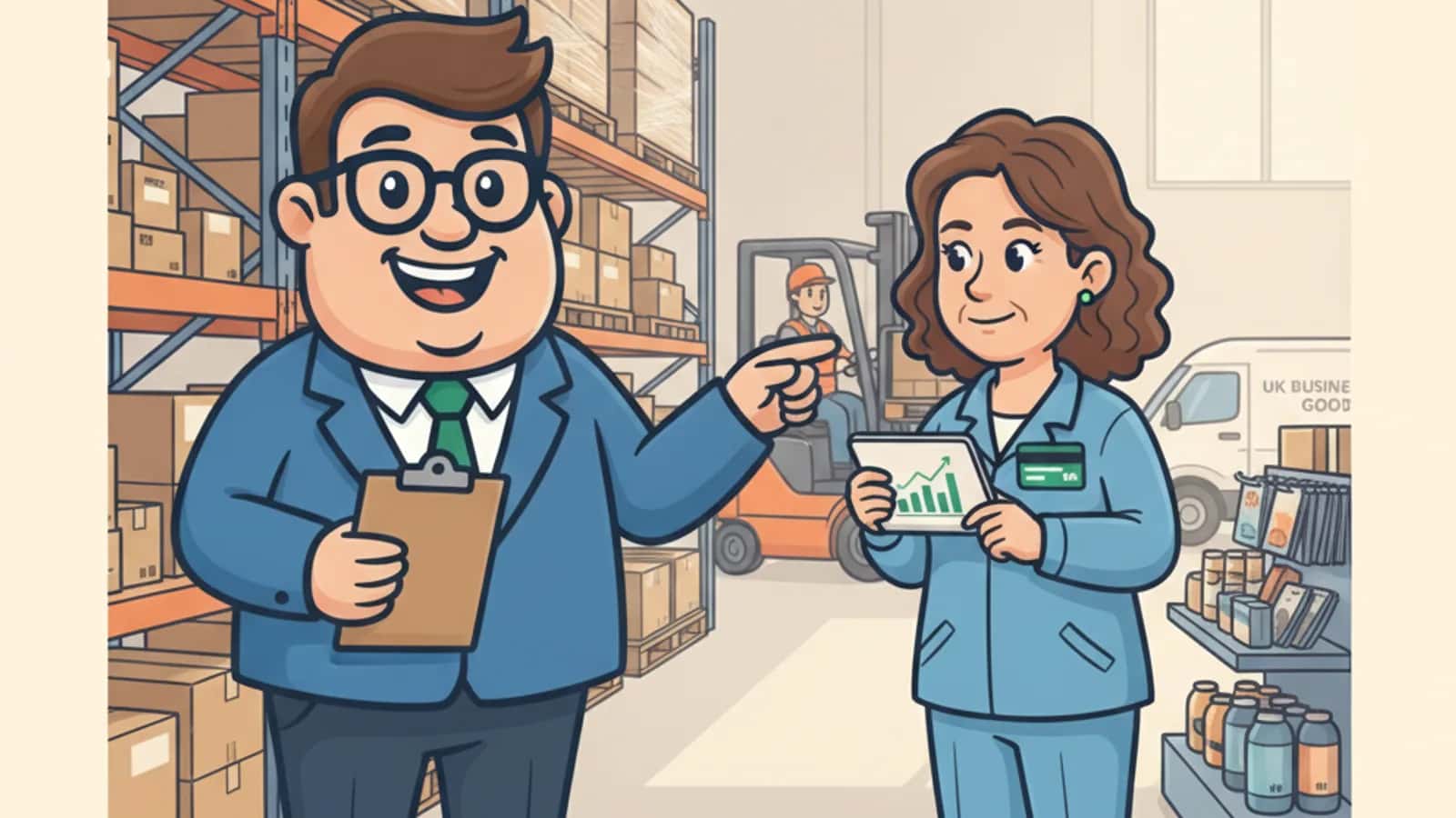 Fred helping a UK business owner compare Using a Business Credit Card for Stock and Inventory Purchases: The UK Guide for...