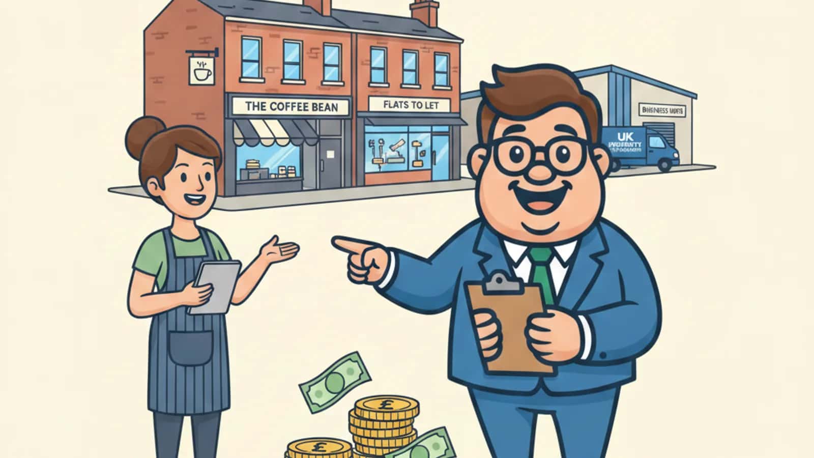 Fred helping a UK business owner compare Mixed-Use Property Bridging Finance: Shops, Flats and Semi-Commercial Assets