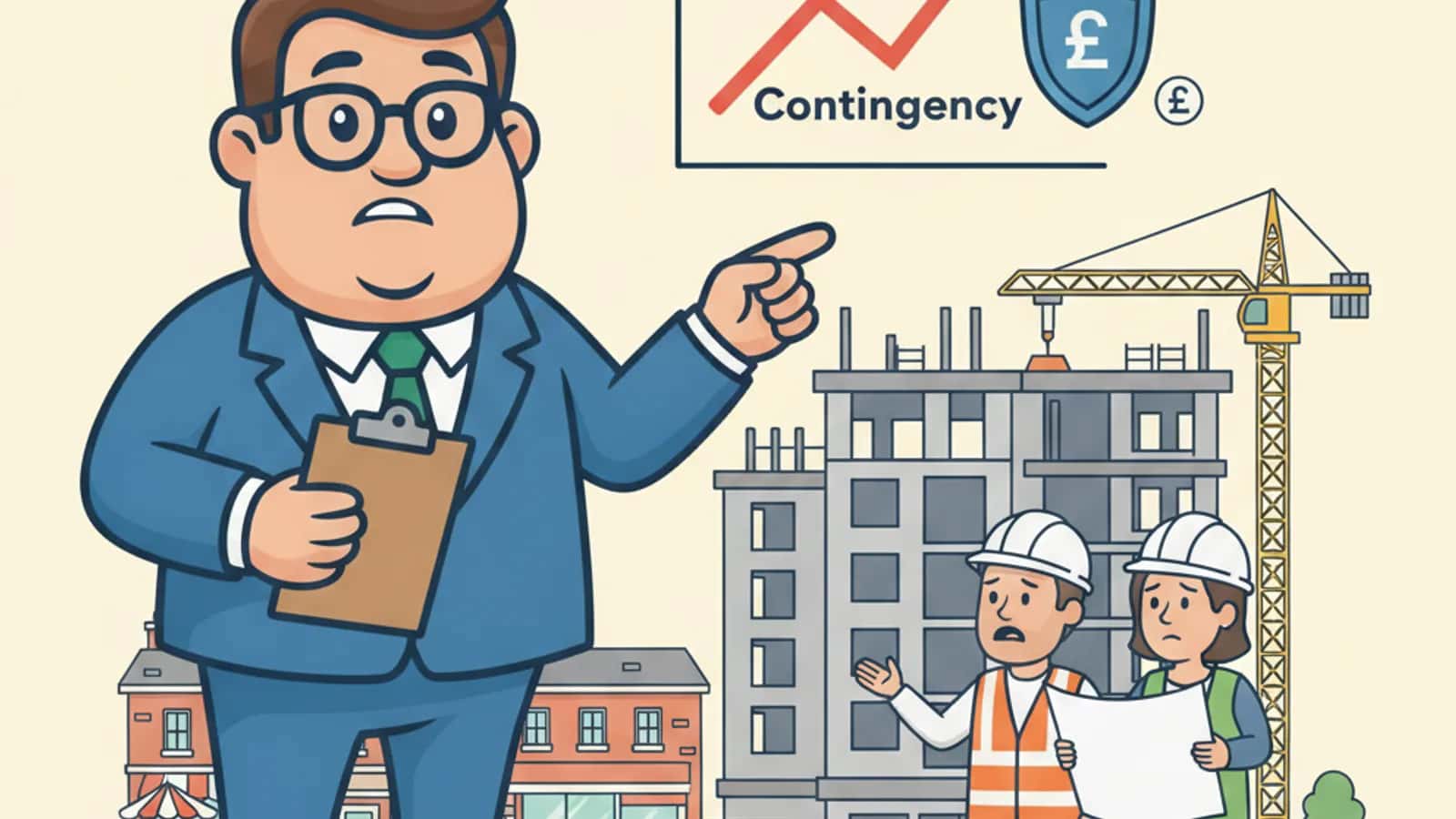 Fred explaining Contingency in Development Finance and Why Projects Need It to a UK business owner