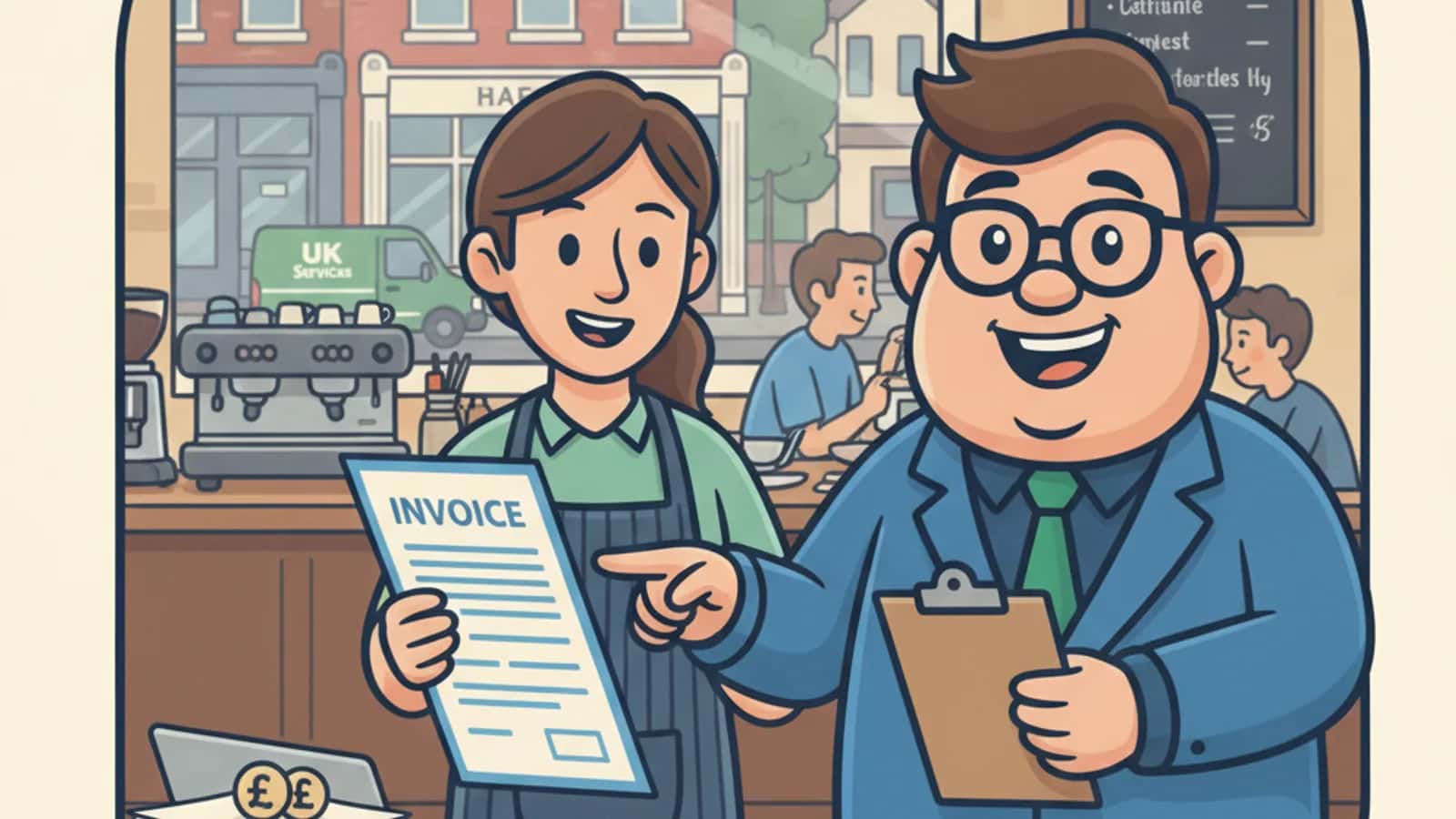 Fred explaining How Much Can I Borrow Against My Invoices in the UK to a UK business owner