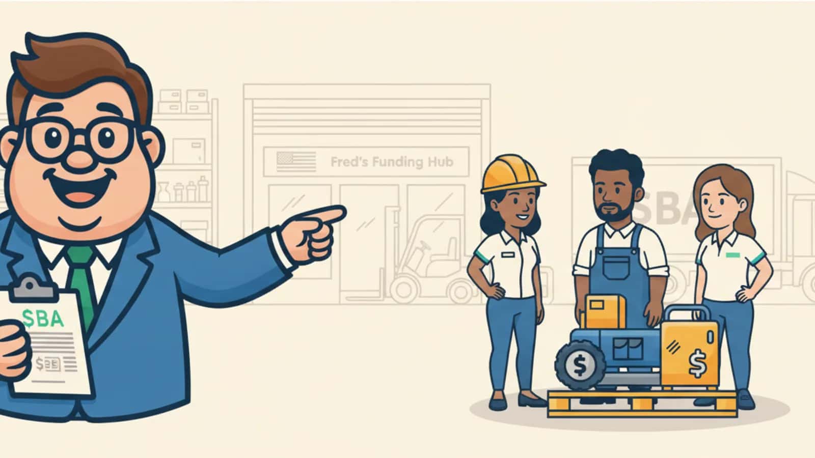 Fred helping a US business owner compare Unsecured Business Loans in the US: Costs, Guarantees and Eligibility