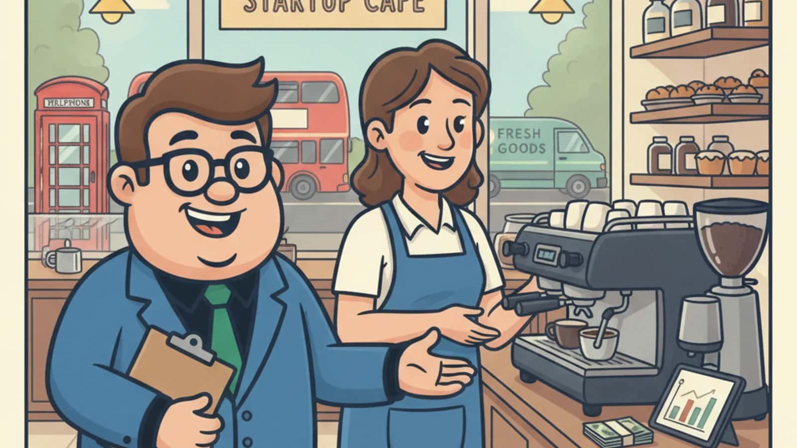Fred helping a UK business owner compare Asset Finance for Startups in the UK: Can New Businesses with No Trading History...