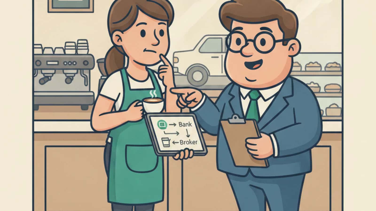 Fred helping a Australian business owner compare Business Loan Brokers in Australia vs Financial Advisors: How Core Banking...