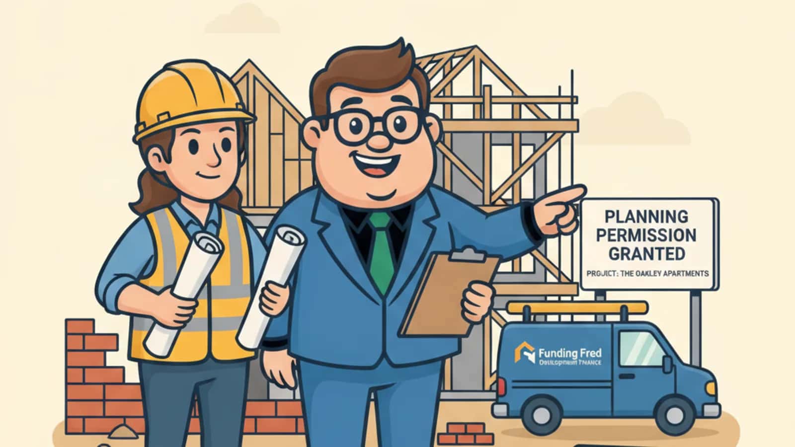 Fred explaining Stage Payments in Construction Finance to a UK business owner