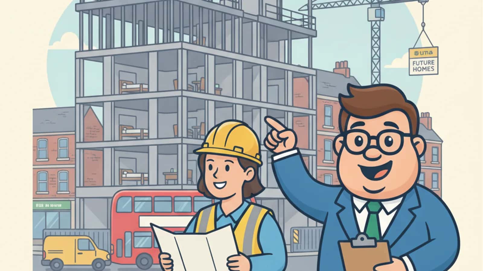 Fred helping a UK business owner compare Development Finance for Student Accommodation and Co-Living Schemes: Complete UK...