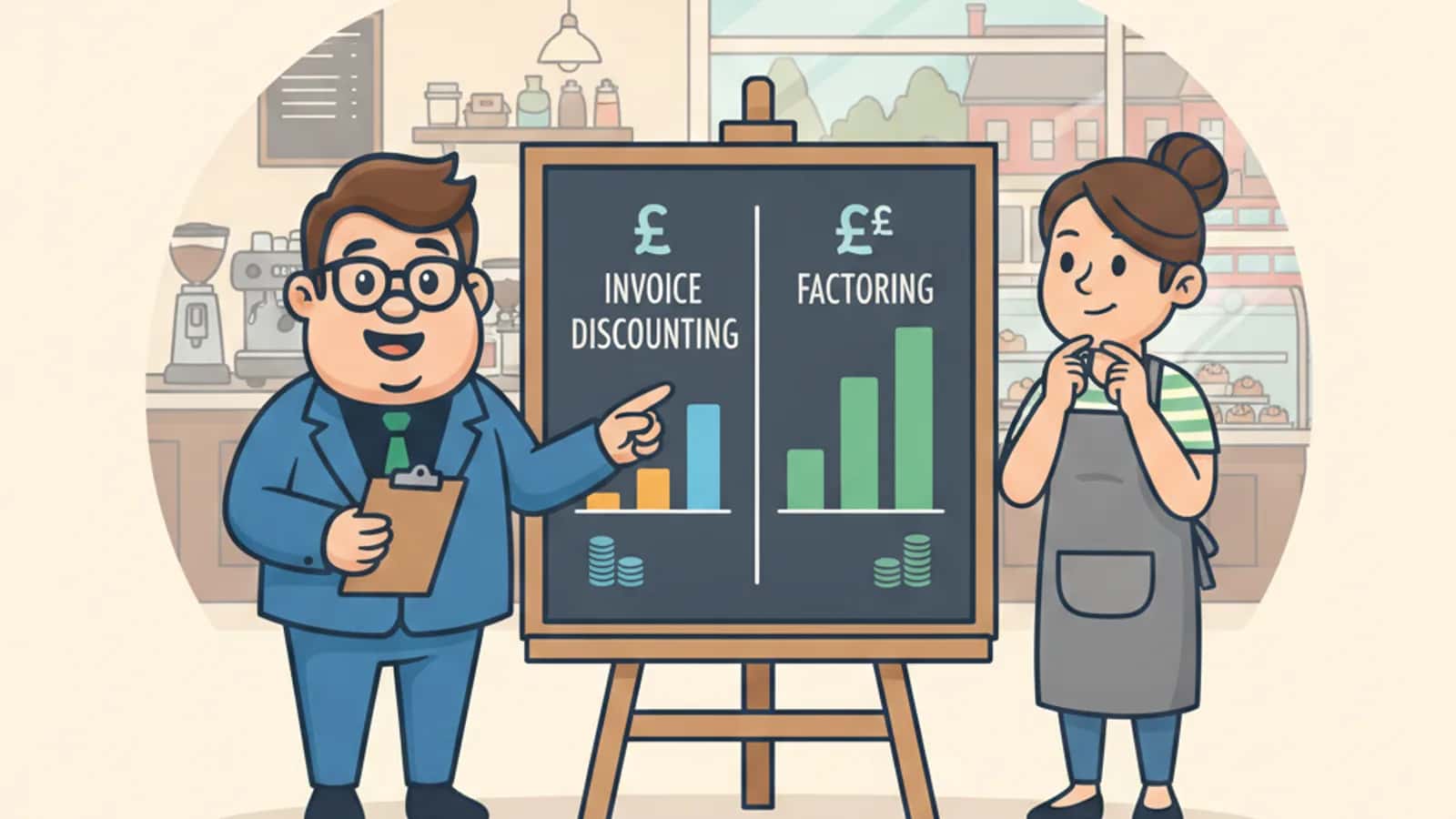 Fred explaining Option Is Cheaper for Small Businesses in the UK to a UK business owner
