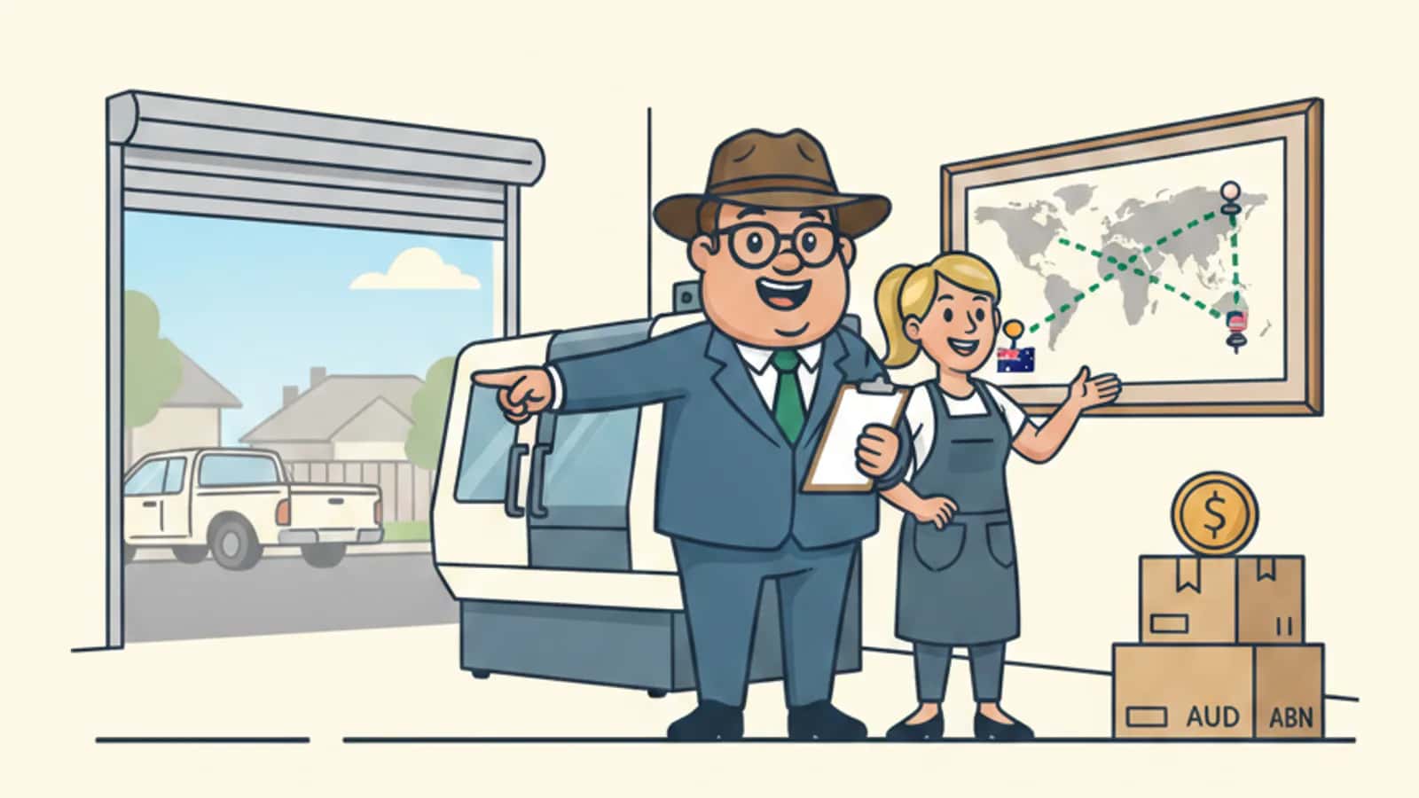 Fred helping a Australian business owner compare Expanding from Australia to the Australian: Business Loan Options for Cross-Border...