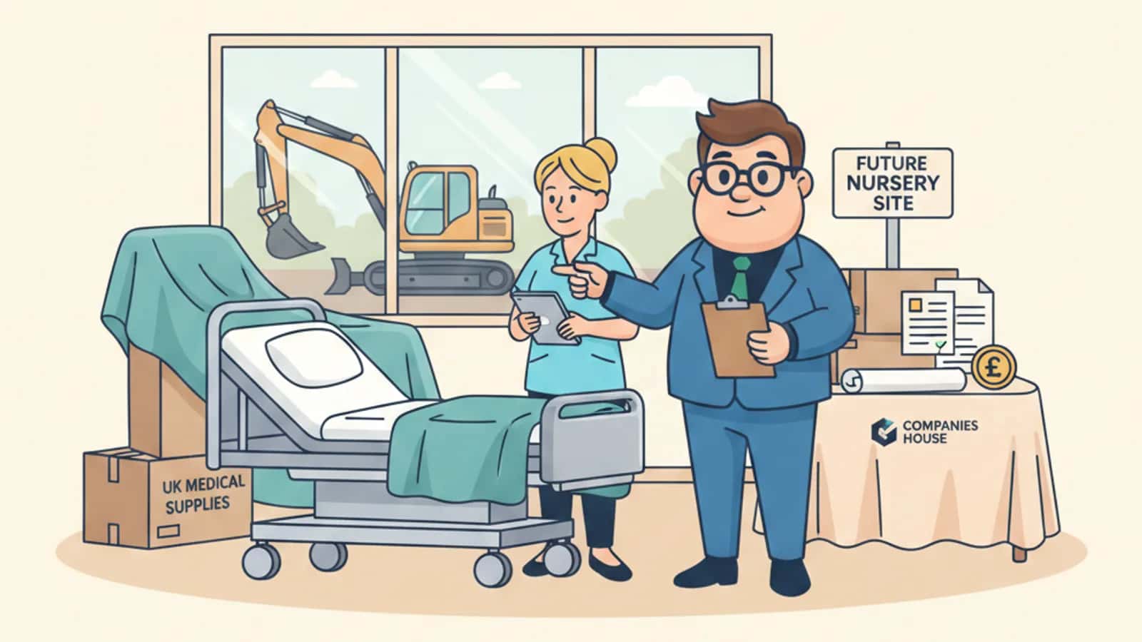 Fred helping a UK business owner compare Asset Finance for Care Homes and Nurseries: Funding Specialist Equipment and...
