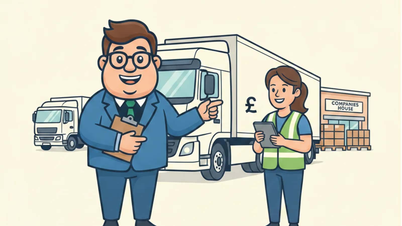 Fred helping a UK business owner compare HGV and Truck Finance UK: How Hauliers Fund Vehicles Without Draining Cash Flow