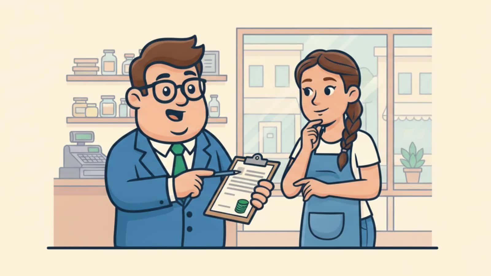 Fred explaining SBA 7(a) Loan and How Do I Qualify to a US business owner