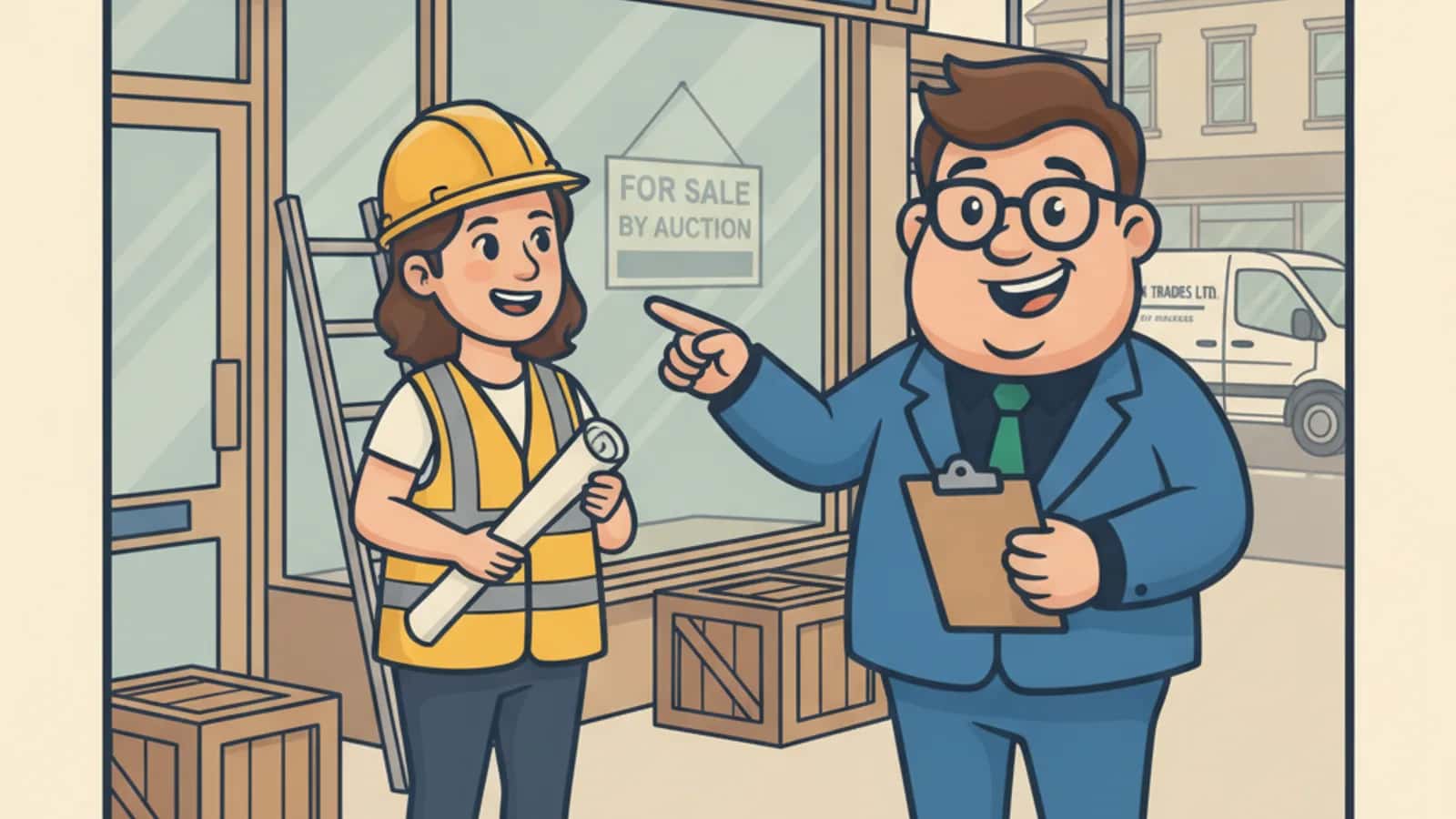 Fred helping a UK business owner compare Bridging Loans for Broken Property Chains: Buying Before You Sell
