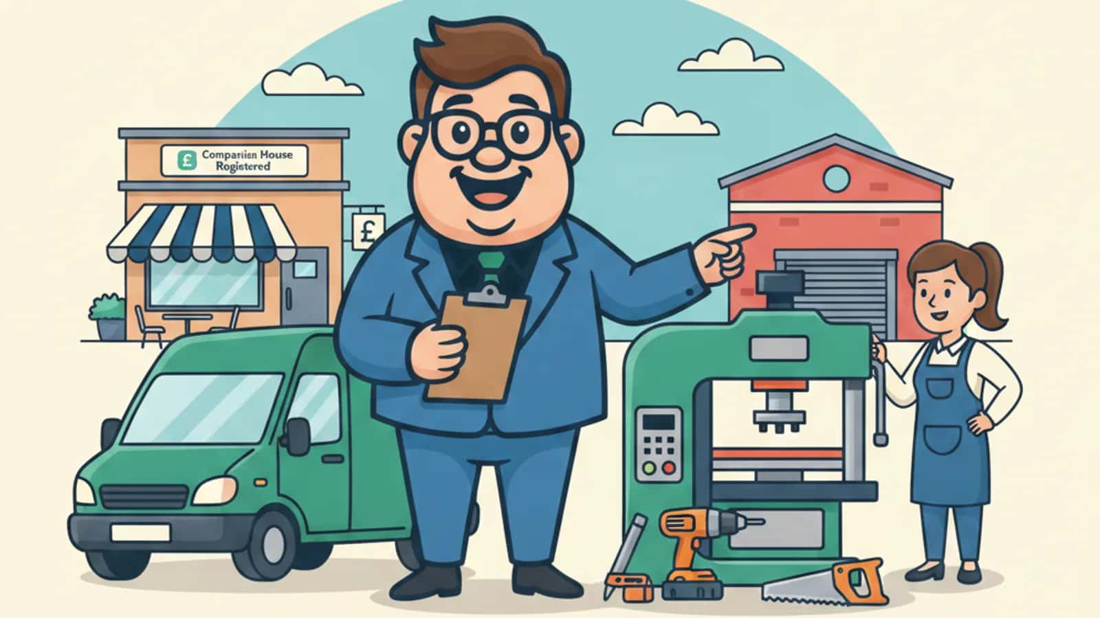 Fred helping a UK business owner compare What Can You Finance with Asset Finance: Complete Guide to Eligible Equipment and...