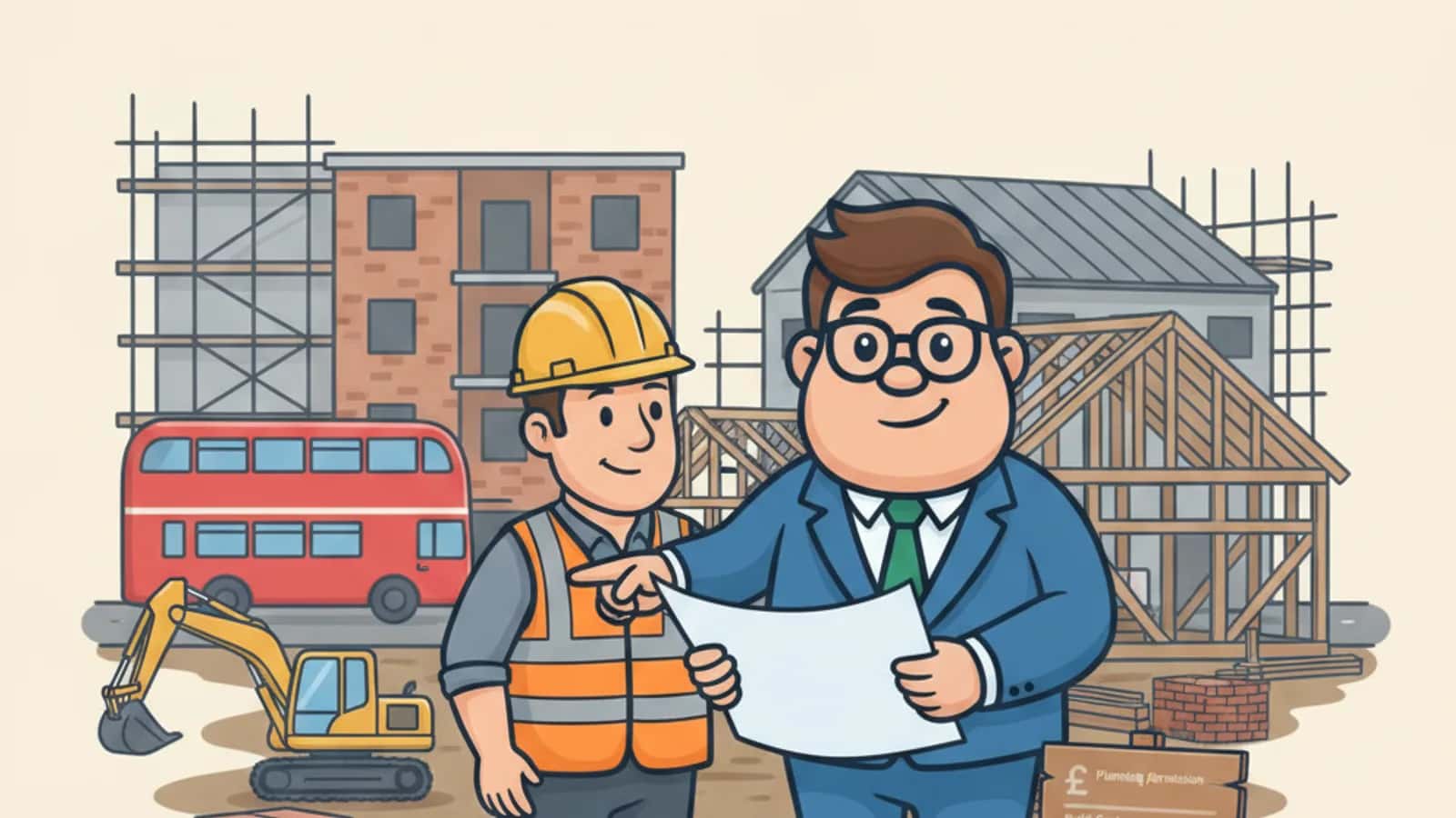 UK property developer reviewing a development appraisal and construction drawdown plan