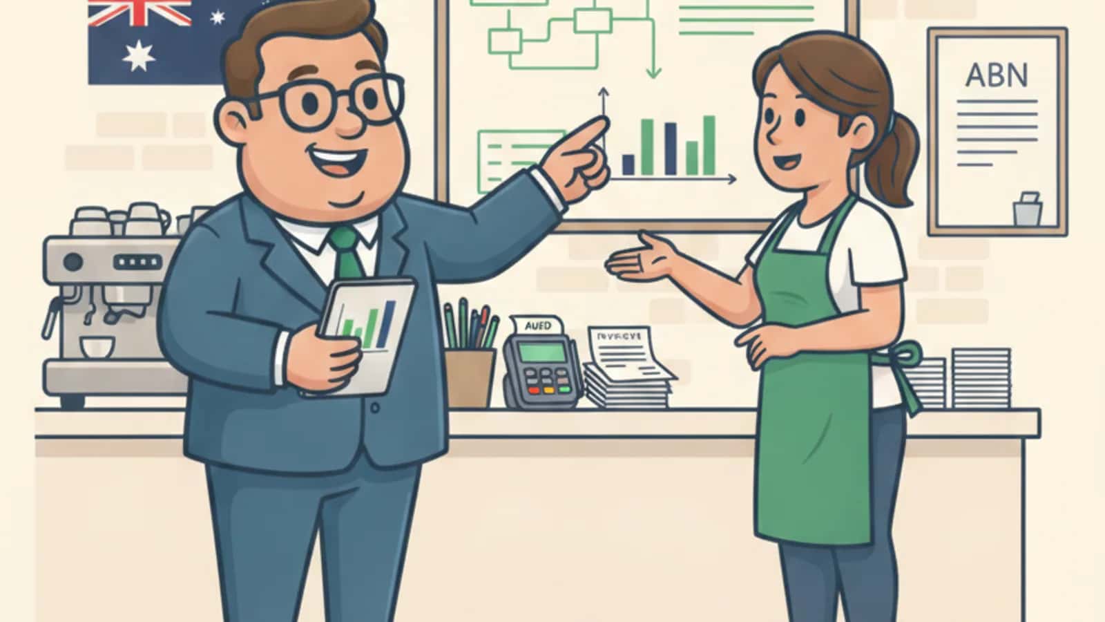 Fred explaining When Does a Certified Financial Planner Actually Make Sense for an SME Owner to a Australian business owner